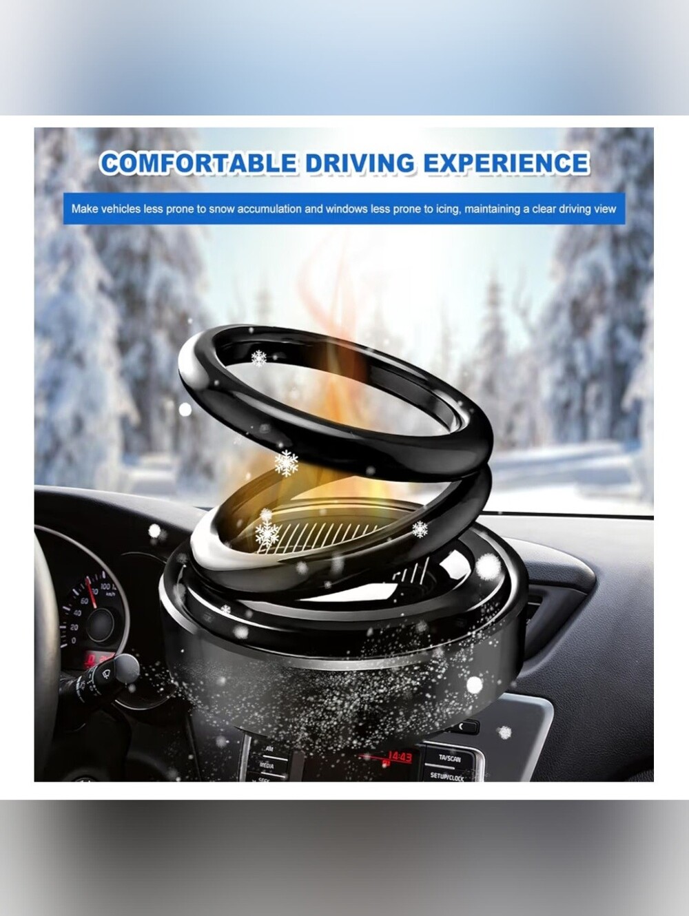 Solar Rotating Car Air Freshener - Picture 5 of 6